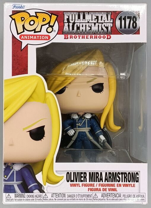 1178 Olivier Mira Armstrong - Fullmetal Alchemist - Box Damaged Funko POP Funko