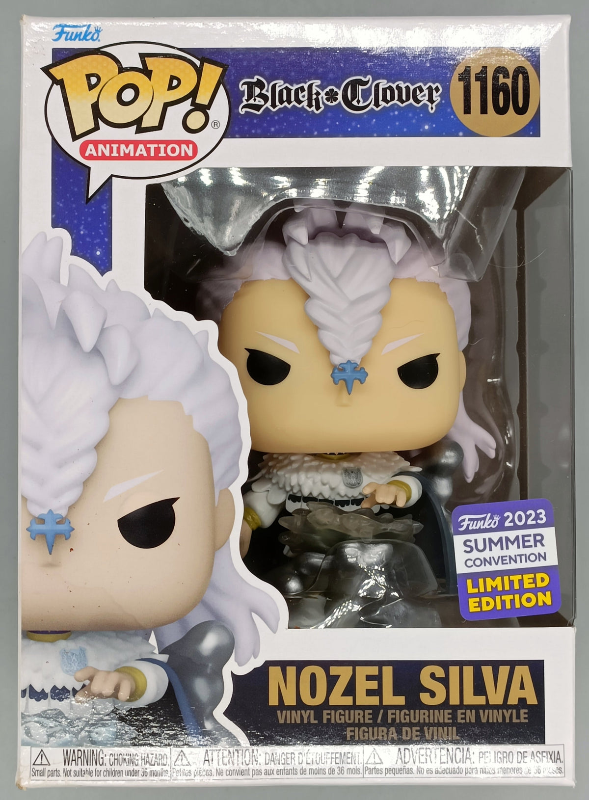 1160 Nozel Silva - Black Clover - 2023 Con - Box Damaged Funko POP Funko