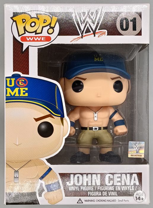 01 John Cena (Blue Cap) - WWE - Box Damaged Funko POP