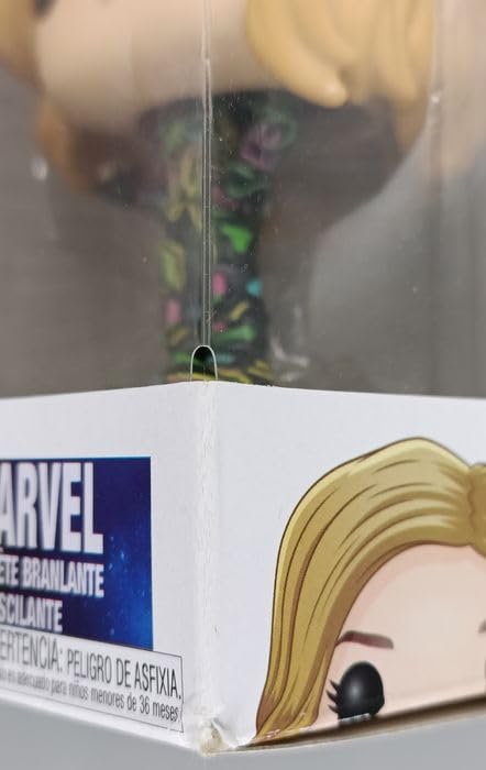 516 Captain Marvel (Neon) Marvel - Captain Marvel Funko POP - Box Damaged