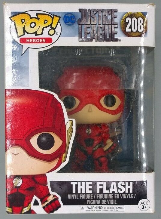 208 The Flash - Pop Heroes - Justice League Box Damaged Funko POP Funko