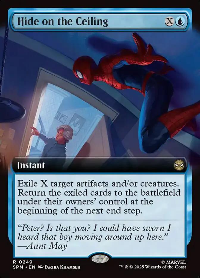 249 - Hide on the Ceiling - Marvel's Spider-Man - Normal - Magic: The Gathering Card