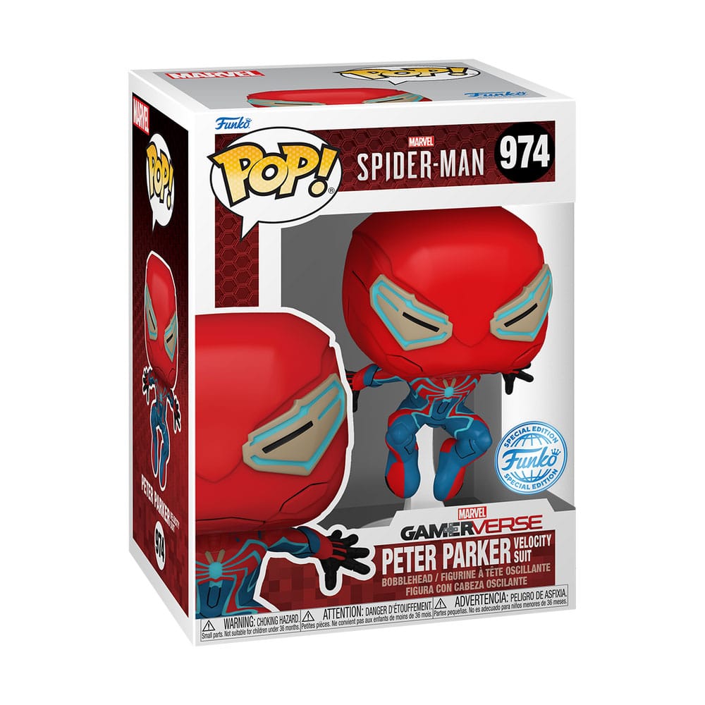 974 Peter Parker Velocity Suit - Marvel Spider-Man 2 Game Funko POP - Brand New