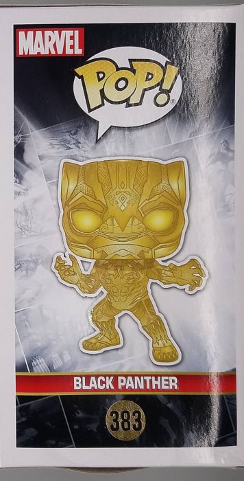 383 Black Panther (Gold) - Chrome - Marvel 10 - Box Damaged Funko POP