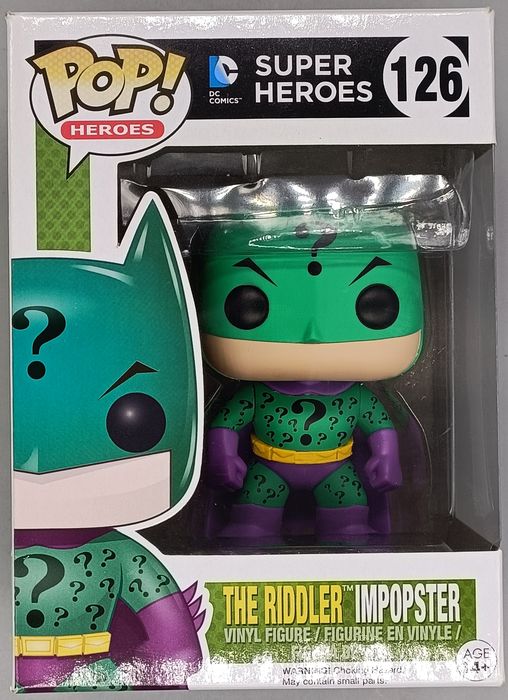 126 The Riddler Imster - Heroes - DC Super Heroes Box Damaged Funko POP Funko