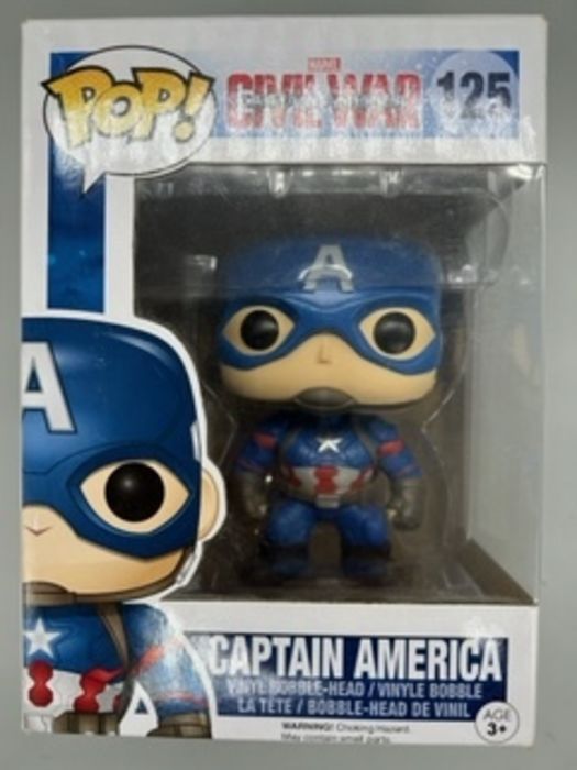 125 Captain America Marvel Captain America Civil War - Box Damaged Funko POP Funko