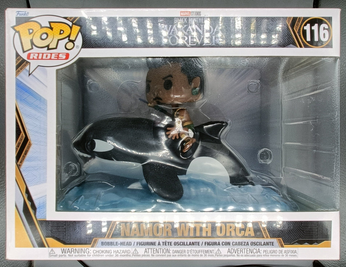 116 Namor with Orca Rides - Marvel Black Panther Wakanda Forever - Box Damaged Funko POP Funko