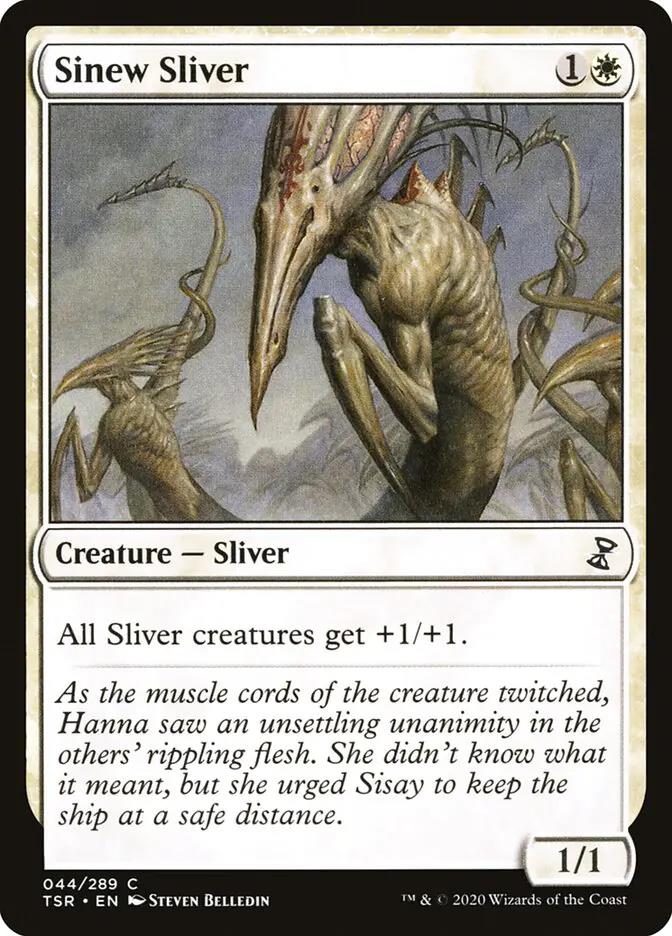 44 - Sinew Sliver - Time Spiral Remastered - Normal - Magic: The Gathering Card