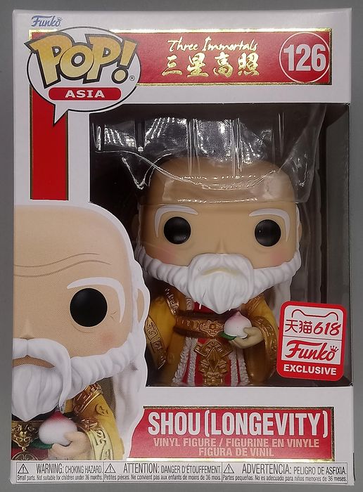 126 Shou (Longevity) Asia - Three Immortals - 2021 C Box Damaged Funko POP Funko