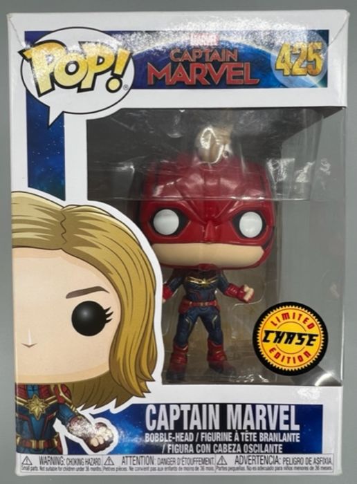 425 Captain Marvel (Masked) Chase - Marvel Captain M Box Damaged Funko POP Funko