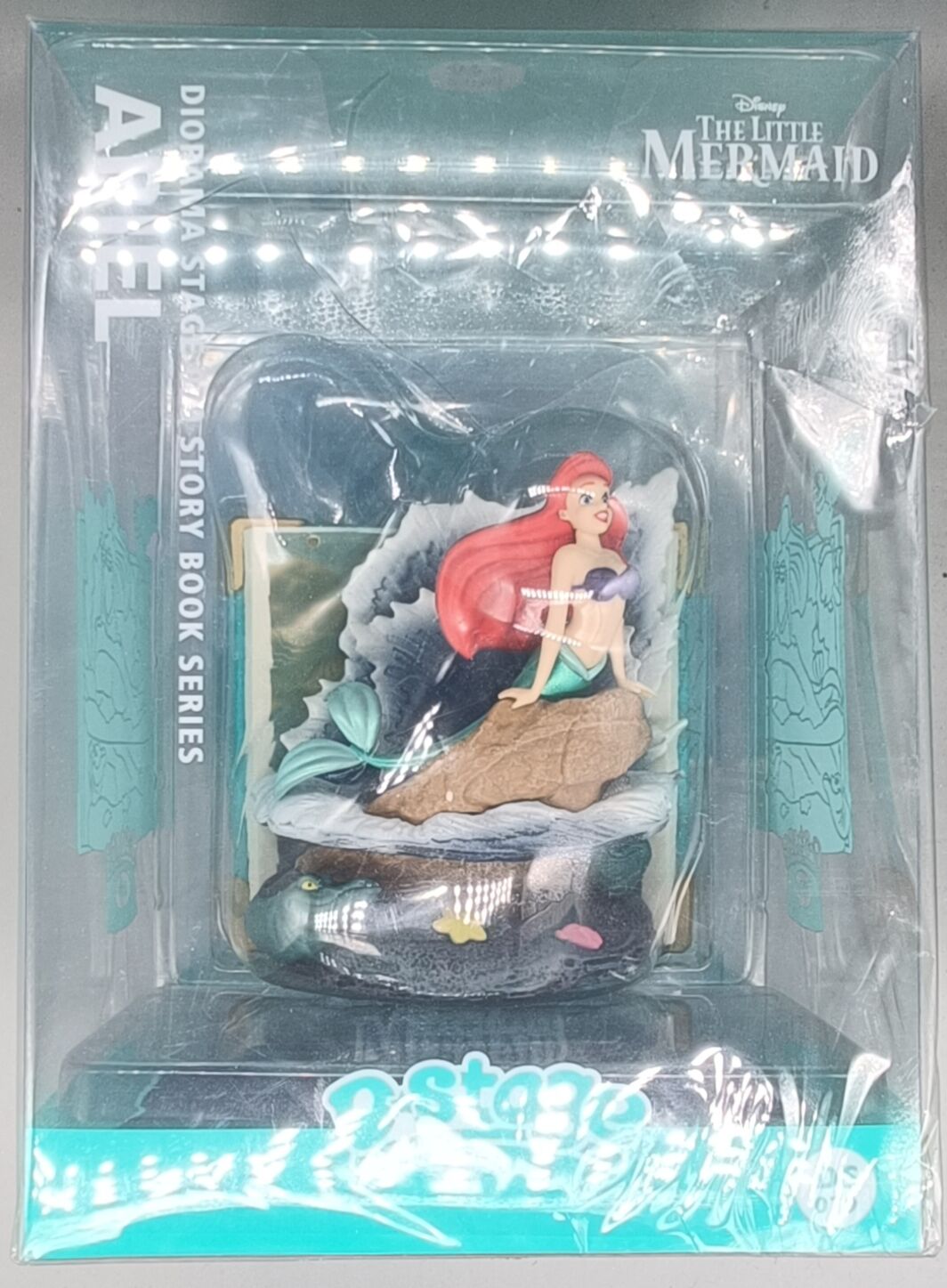 Disney Diorama Stage-079-Story Book - Ariel The Little Mermaid Figure (Damaged Box)