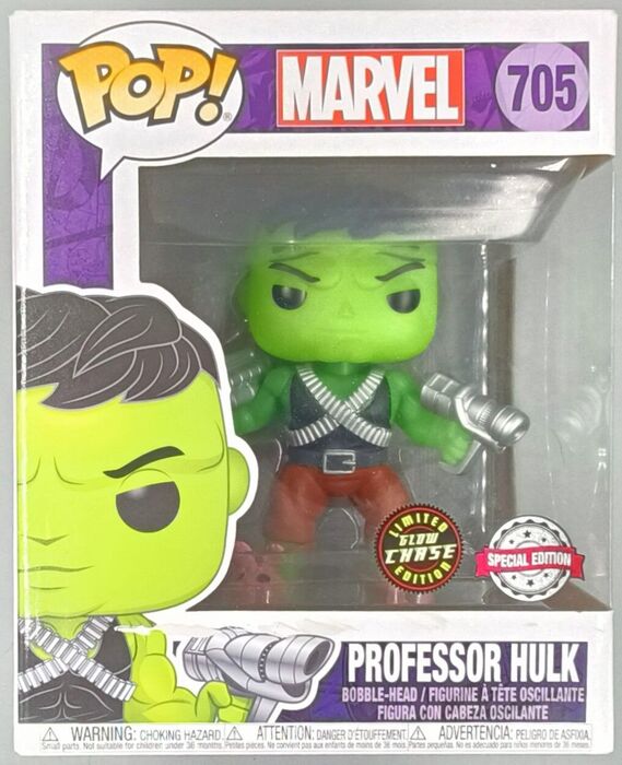 705 Professor Hulk 6 Inch Glow Chase Edition Marvel - Box Damaged Funko POP Funko