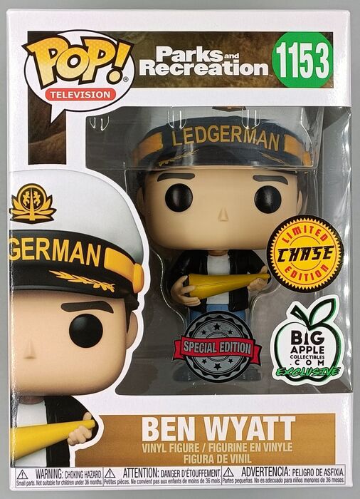 1153 Ben Wyatt (Hat) Chase - Parks and Recreation Funko POP - Brand New Funko