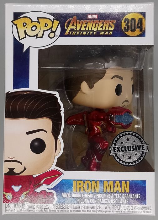 304 Iron Man (Unmasked) - Marvel Avengers Infinity War Funko POP Funko