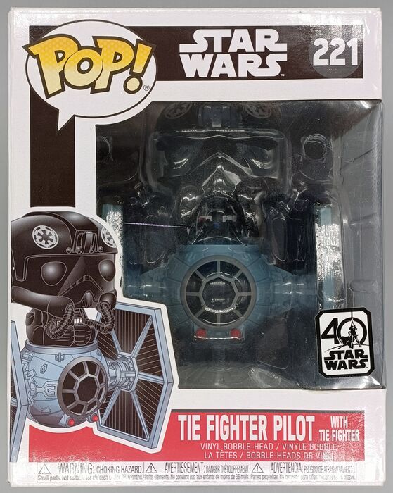 221 TIE Fighter Pilot (with TIE Fighter) Deluxe Star Wars Box Damaged Funko POP Funko