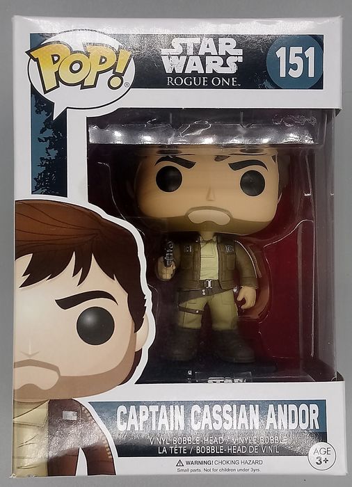 151 Captain Cassian Andor (Brown Jacket) Star Wars R Box Damaged Funko POP Funko