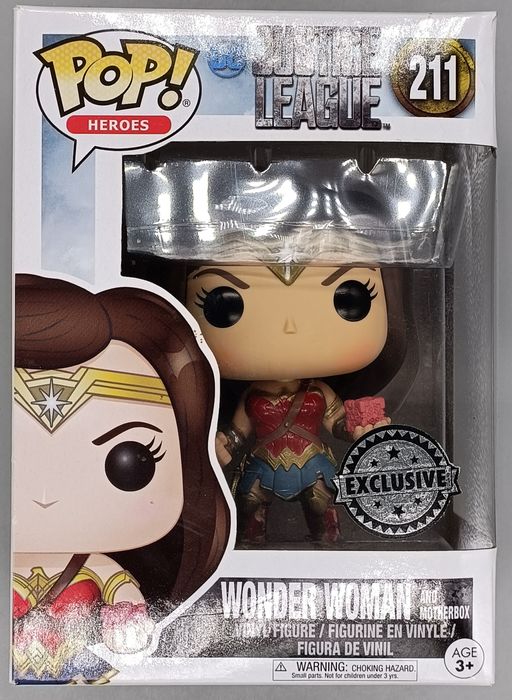 211 Wonder Woman (and Motherbox) -DC Justice League Funko POP - Box Damaged Funko