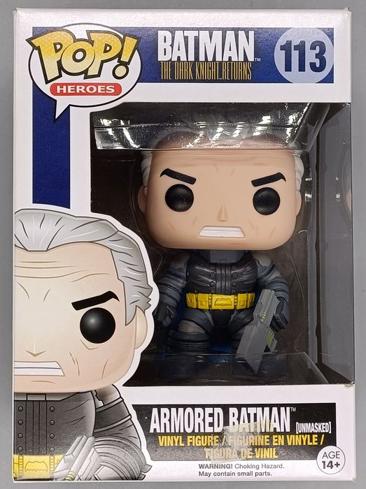 113 Armored Batman (Unmasked) DC Dark Knight Returns Box Damaged Funko POP Funko