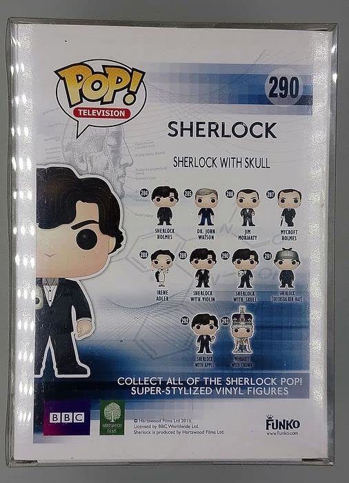 290 Sherlock with Skull - Sherlock - Funko POP - Box Damaged