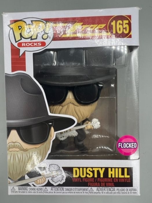 165 Dusty Hill - Flocked - ZZ Top - Box Damaged Funko POP Funko