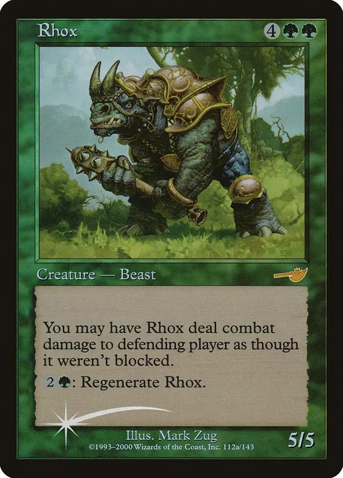 43 - Rhox - Starter 2000 - Foil - Magic: The Gathering Card