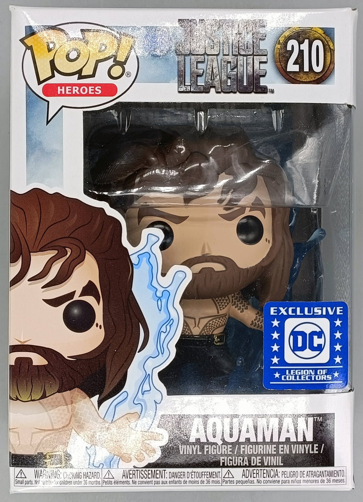 210 Aquaman (Wave) DC Justice League - Legion of Collectors - Box Damaged Funko POP Funko