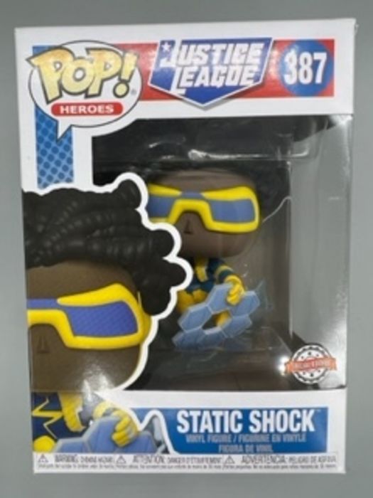 387 Static Shock - DC Justice League - Box Damaged Funko POP