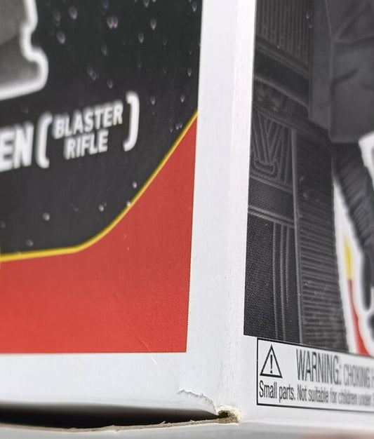 331 Knight of Ren (Blaster Rifle Hematite) Chrome Star Wars Box Damaged Funko POP