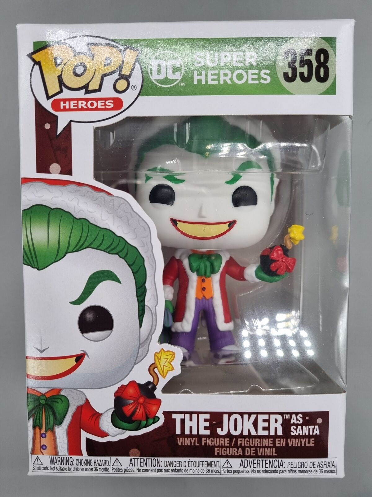 358 The Joker (as Santa) - DC Super Heroes - Holiday Funko POP