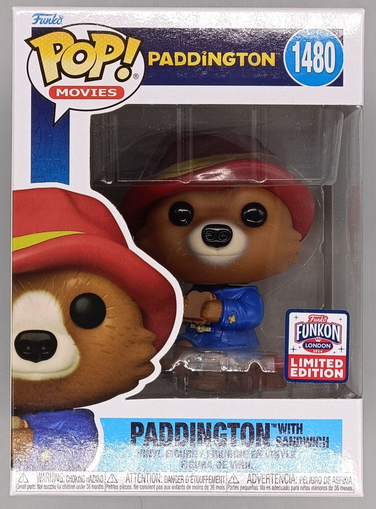 1480 Paddington w/Sandwich - Paddington Funko POP - Brand New