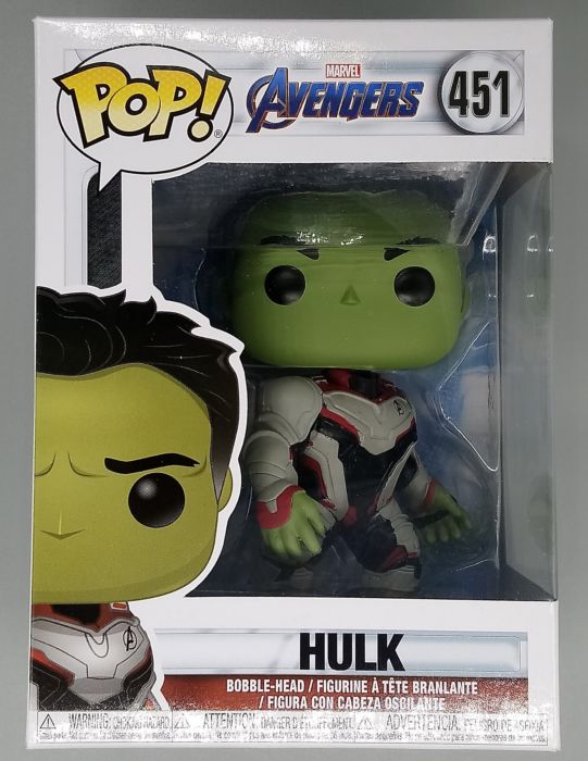 451 Hulk (Team Suit) Marvel Avengers Endgame Box Damaged Funko POP Funko