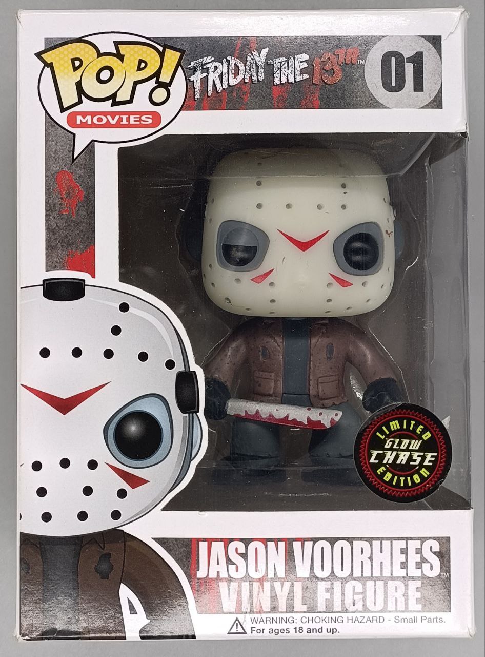 01 Jason Voorhees - Glow Chase - Friday the 13th - Horror Funko POP - Damaged Box Funko