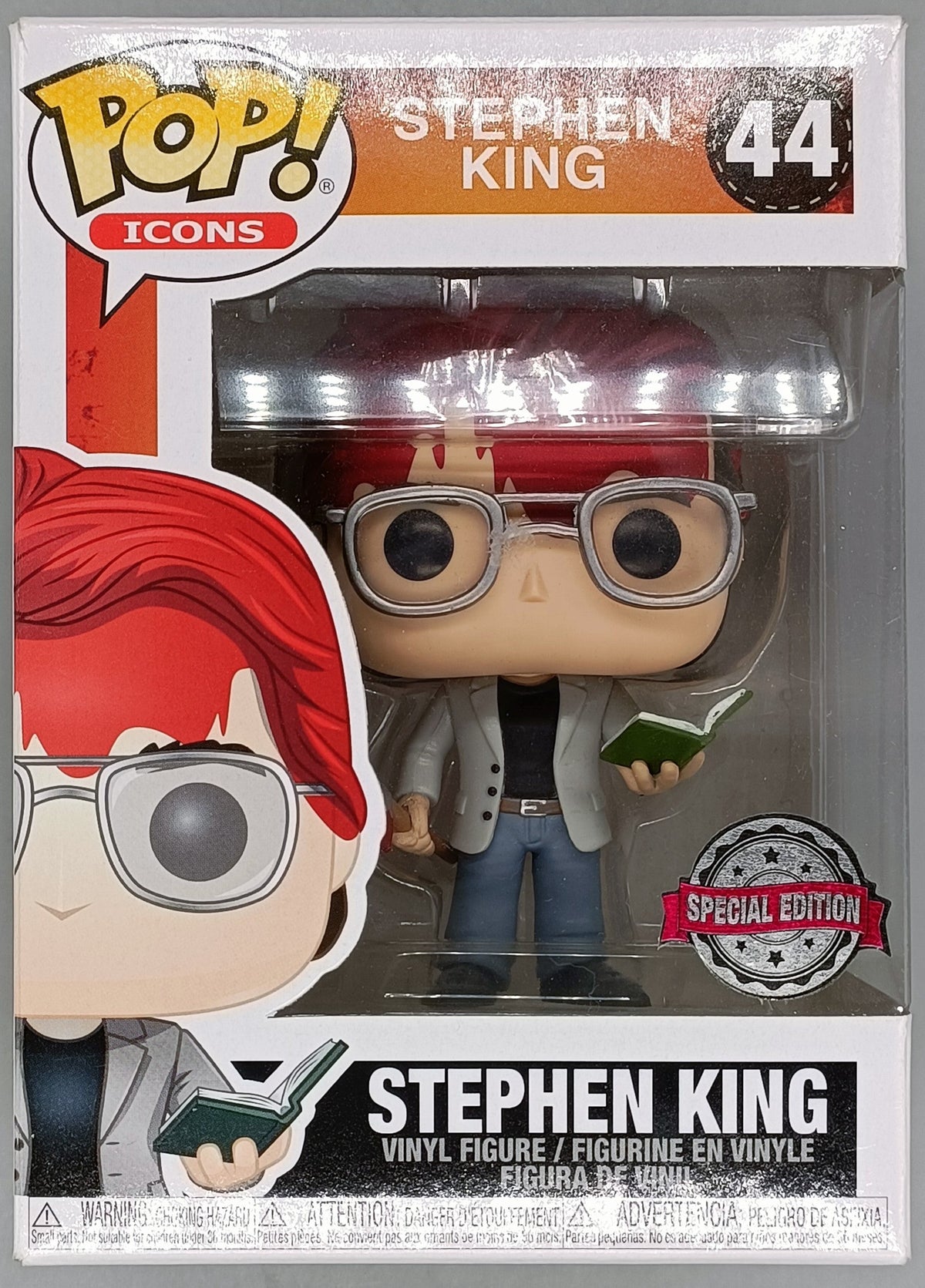 44 Stephen King (Bloody) - Icons - Horror - Box Damaged Funko POP Funko