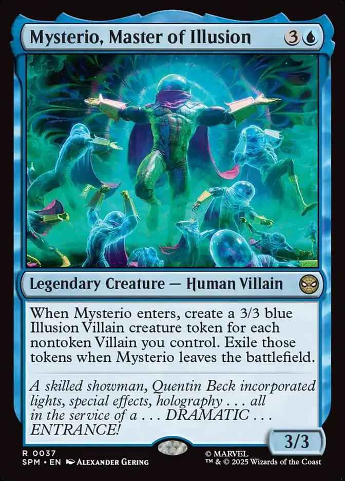 37 - Mysterio, Master of Illusion - Marvel's Spider-Man - Foil - Magic: The Gathering Card