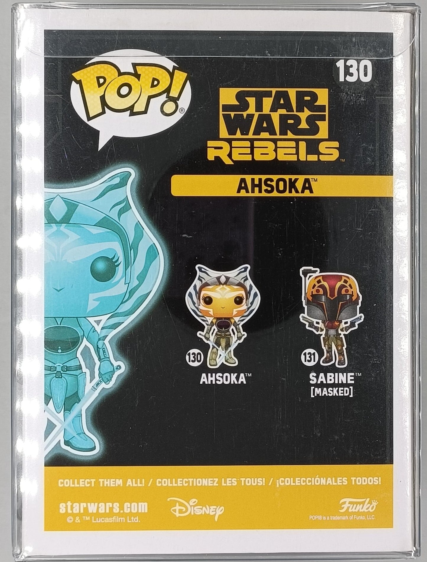 130 Ahsoka (Holographic) - Glow - Star Wars Rebels Funko POP