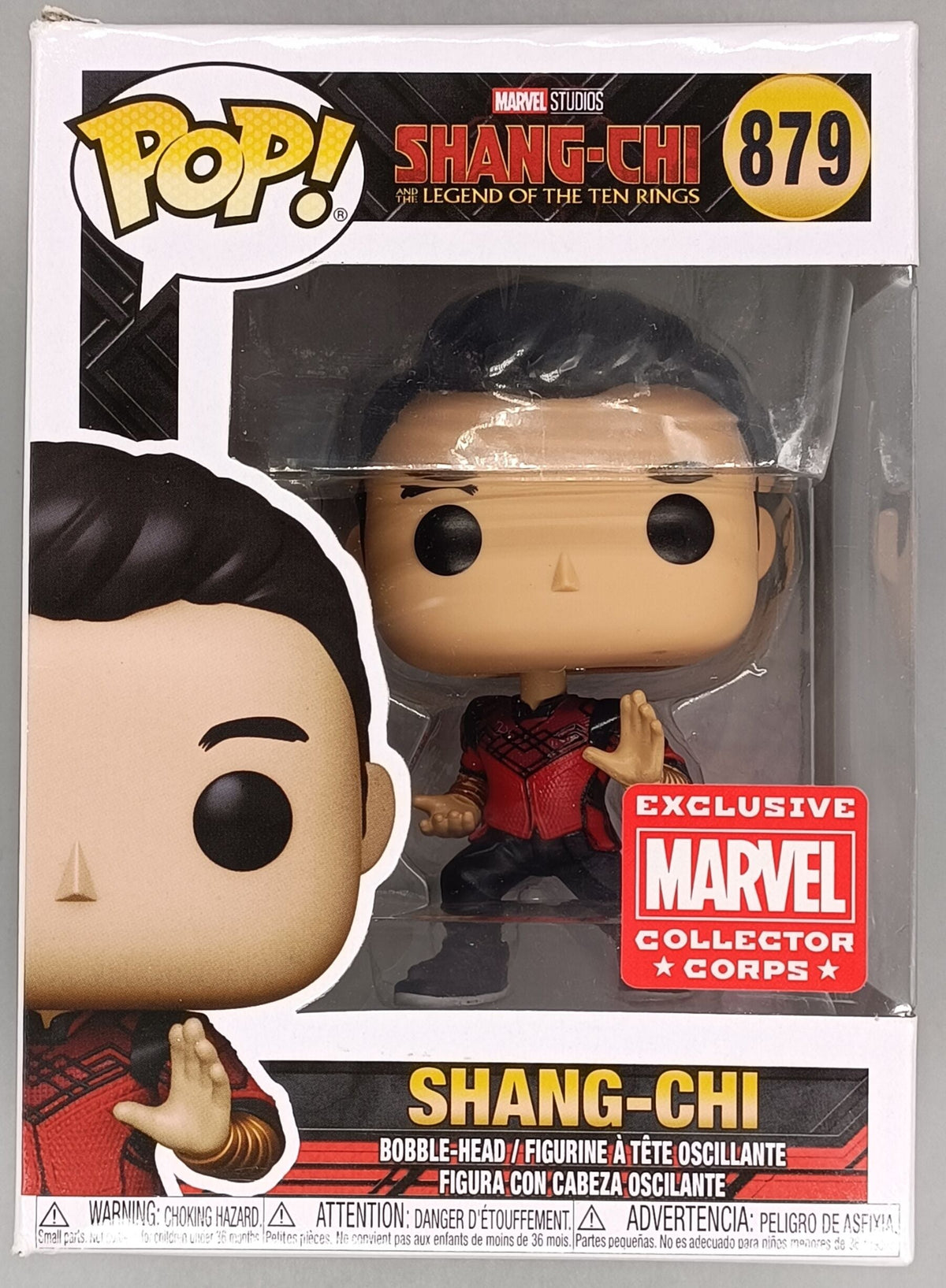 879 Shang-Chi (w/ Rings) Marvel Shang-Chi - Marvel Collector Corps - Box Damaged Funko POP Funko