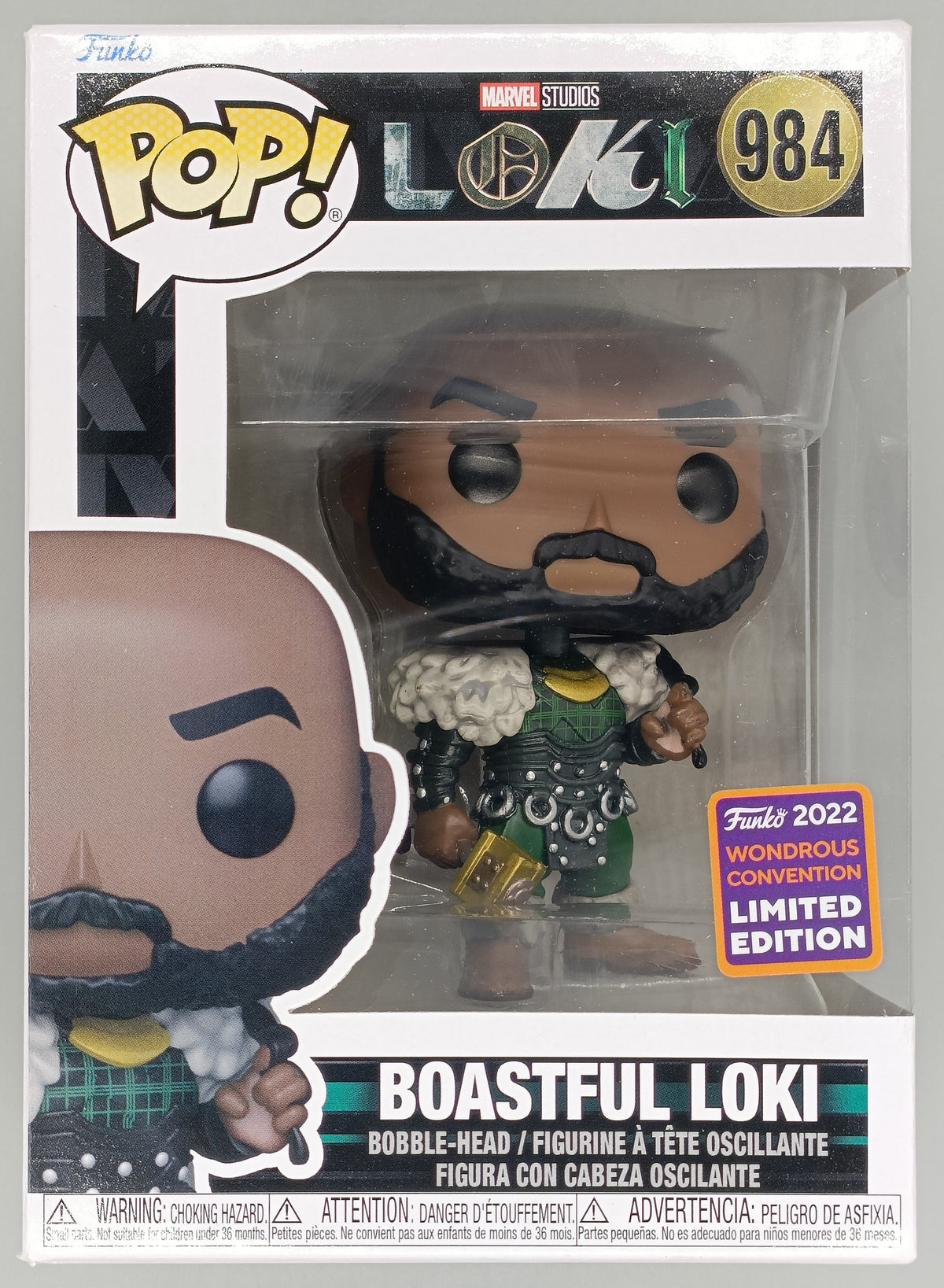 984 Boastful Loki - Marvel Loki - 2022 Con Funko POP - Brand New Funko