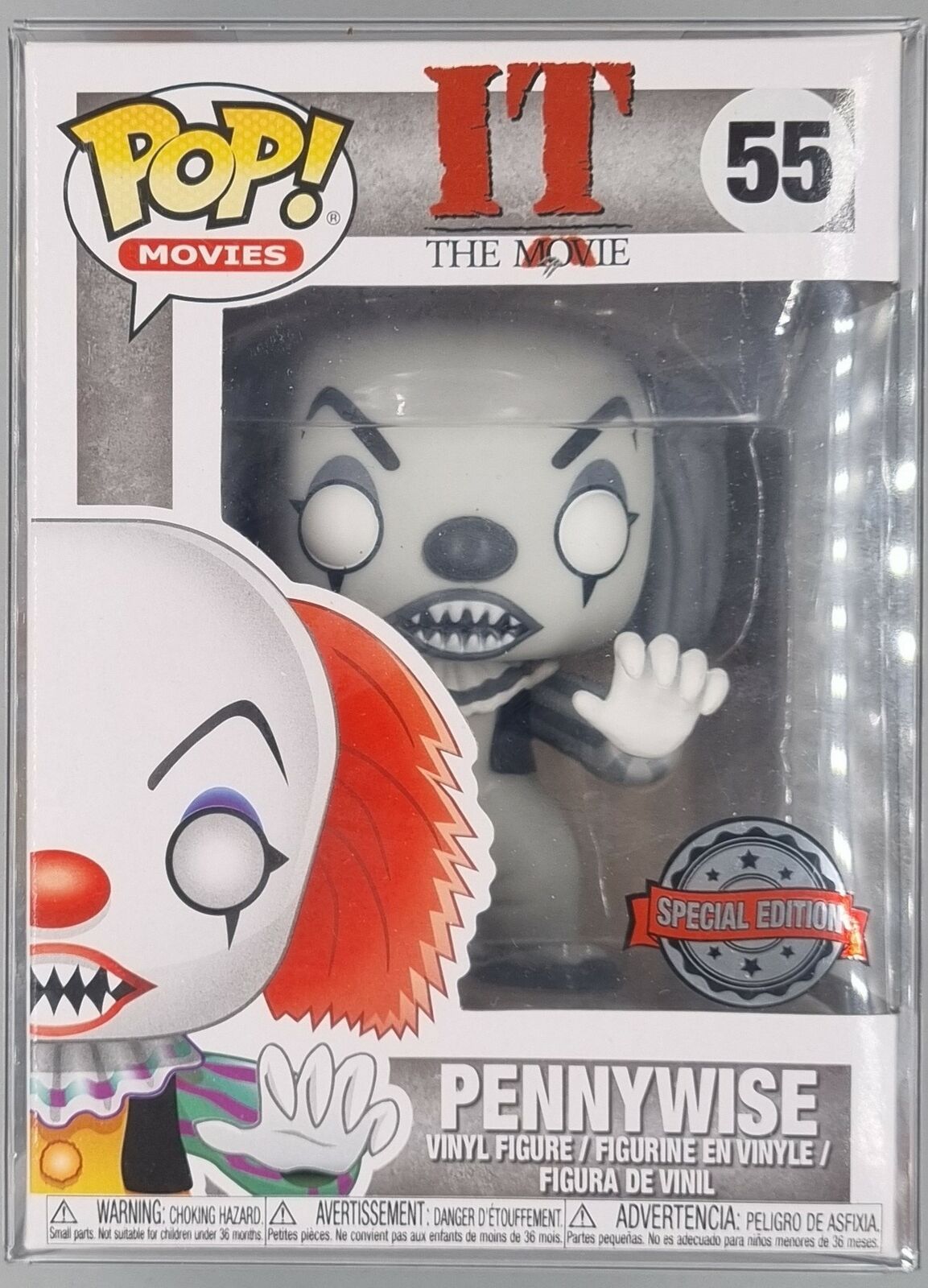 55 Pennywise - B&W - Horror - IT Funko POP Funko