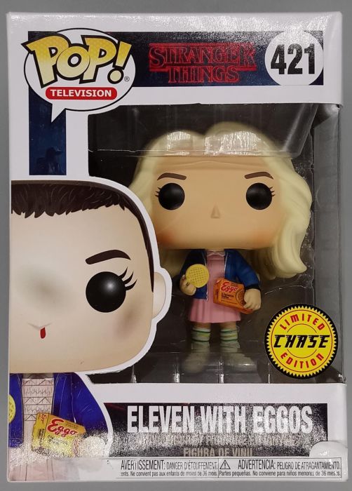 421 Eleven with Eggos (Wig) Chase - Stranger Things Box Damaged Funko POP Funko