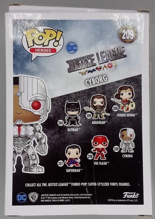 209 Cyborg - DC Justice League - Box Damaged Funko POP