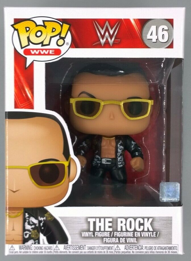 46 The Rock (Black Jacket) - Chase Edition - WWE Funko POP Funko