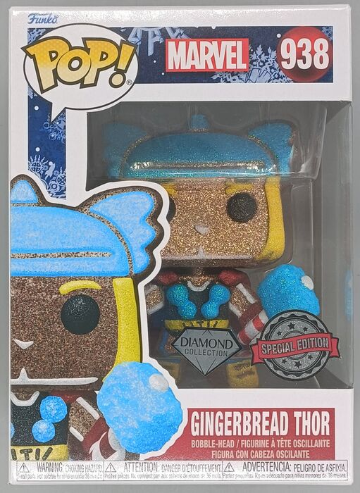 938 Gingerbread Thor - Diamond - Marvel Holidays Funko POP Funko