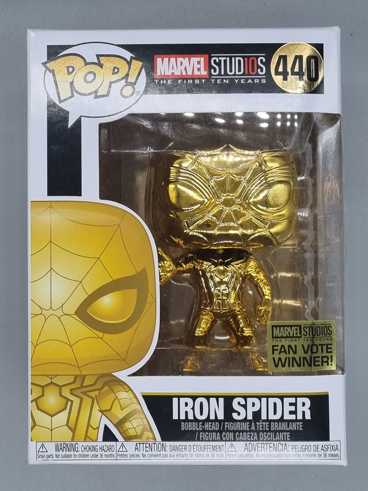 440 Iron Spider (Gold) - Chrome - Marvel Studios 10 Funko POP Funko