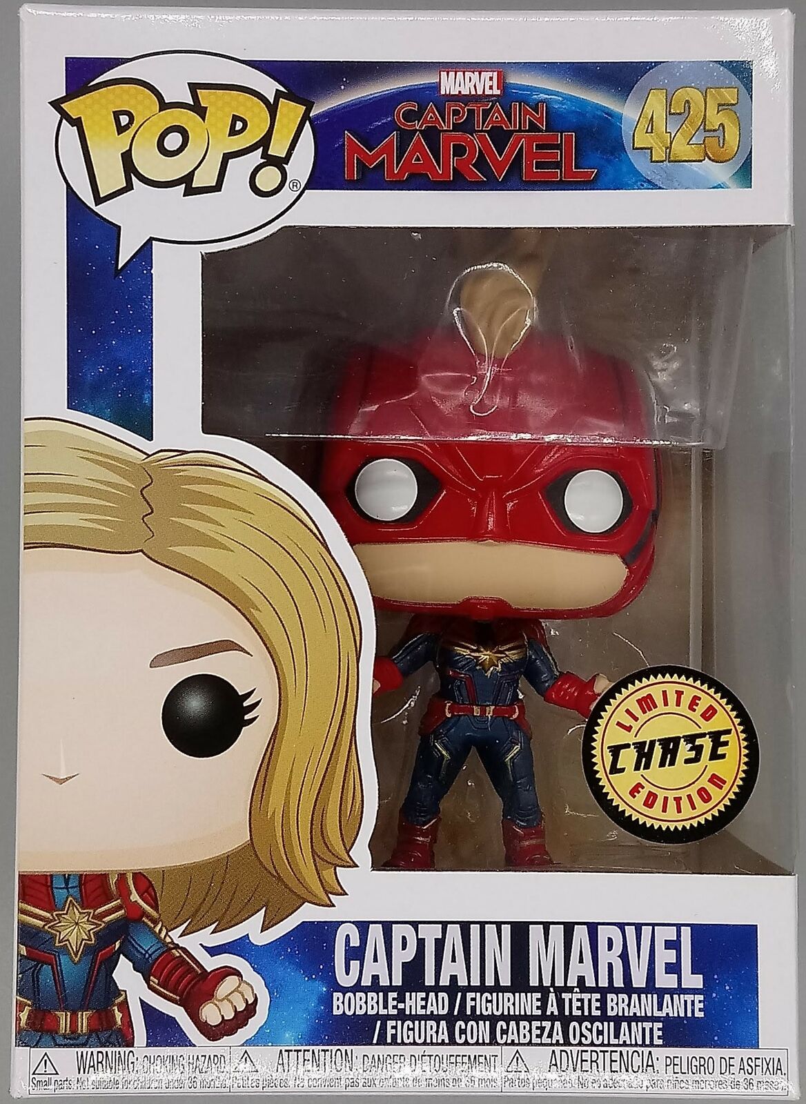 425 Captain Marvel (Masked) Chase - Marvel Captain Marvel Funko POP Funko