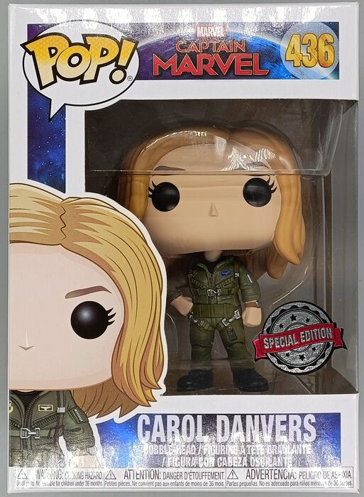 436 Carol Danvers (Flight Suit) - Marvel Captain Marvel Funko POP Funko