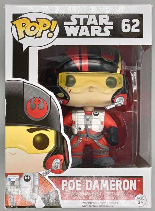 62 Poe Dameron - Star Wars The Force Awakens - Box Damaged Funko POP Funko