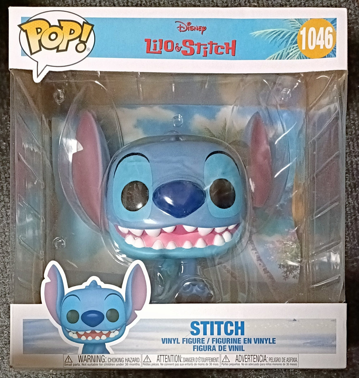 1046 Smiling Seated Stitch - 10 Inch - Disney Lilo & Stitch - Box Damaged Funko POP Funko