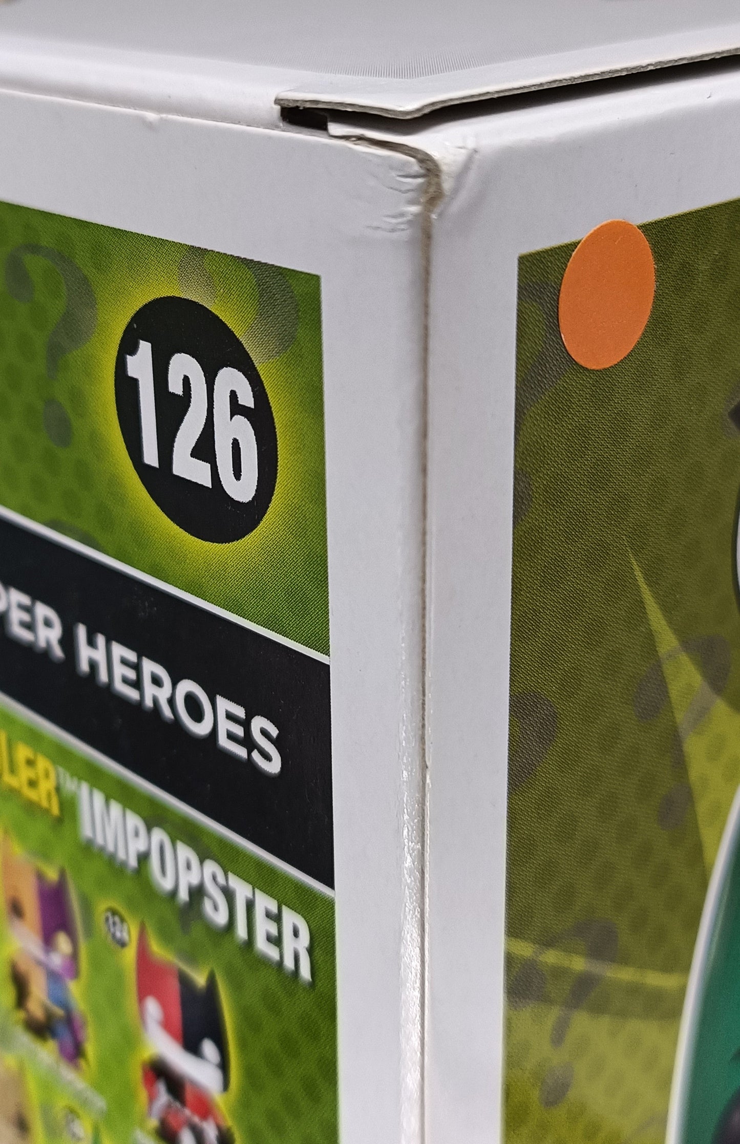 126 The Riddler Imster - Heroes - DC Super Heroes Box Damaged Funko POP