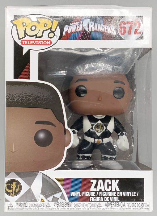 672 Zack (Black Ranger) - Power Rangers - Funko POP - Box Damaged Funko