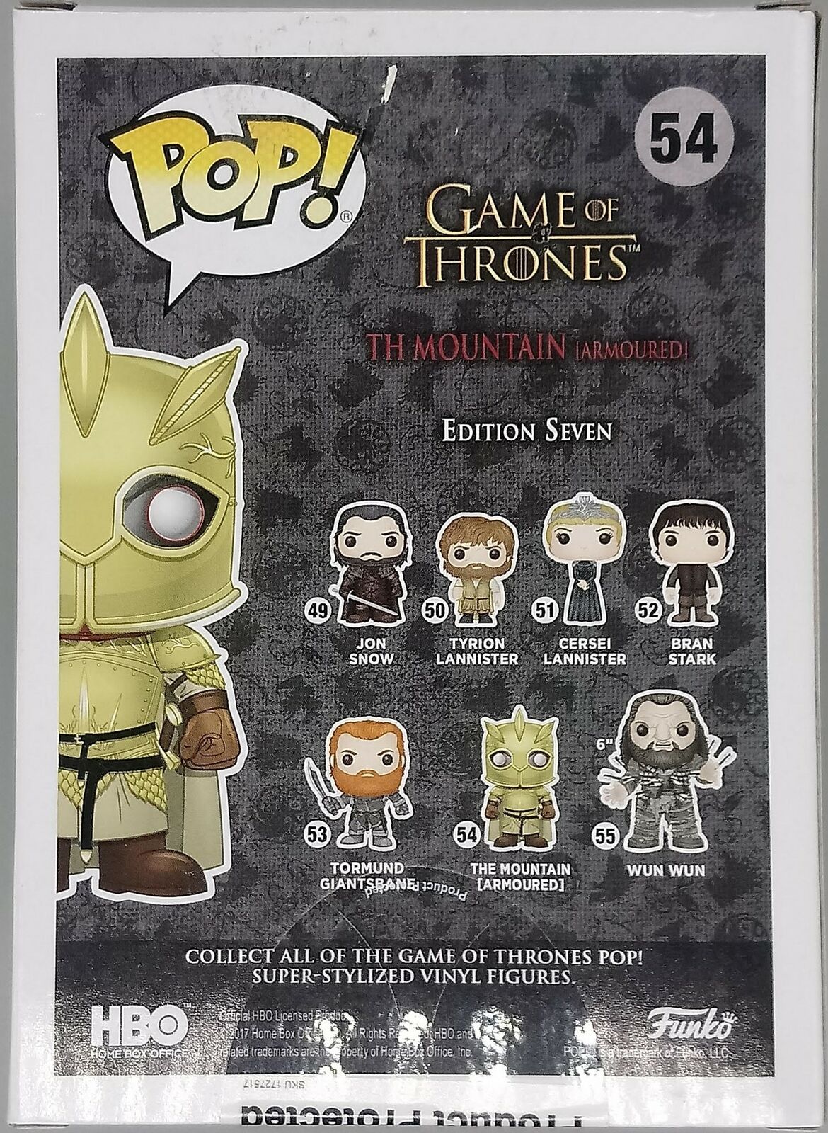 54 The Mountain (Armored) Game of Thrones - 2017 Con Funko POP